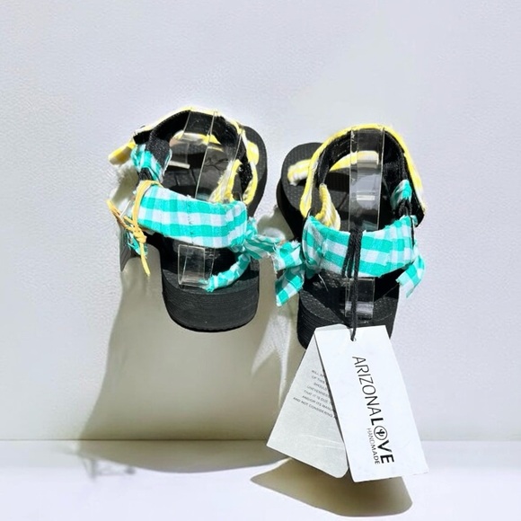 🌻NEW w/tags ARIZONA LOVE Trekky Yellow Mint Sandals Size 37 $188 Retail - Picture 2 of 13